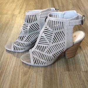 JustFab Cage Block Heels